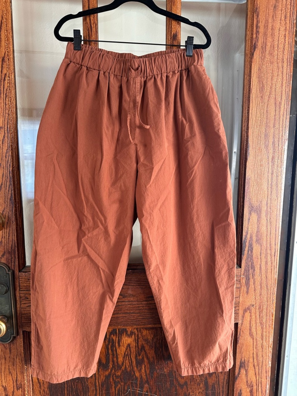 Beaumont organic barrel leg cotton pants